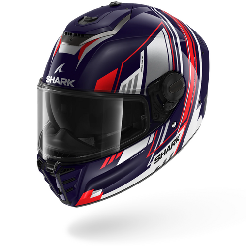 Shark Road Motorcycle Helmet Spartan RS Byhron Blue/White/Chrome L