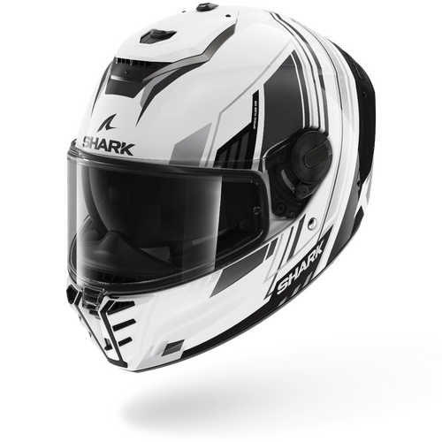 Shark Road Motorcycle Helmet Spartan RS Byhron White/Black/Chrome 