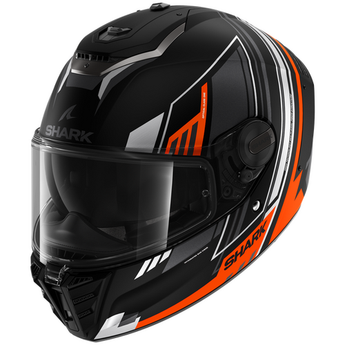 Shark Road Motorcycle Helmet Spartan RS Byhron Matt Black/Orange/Chrome 