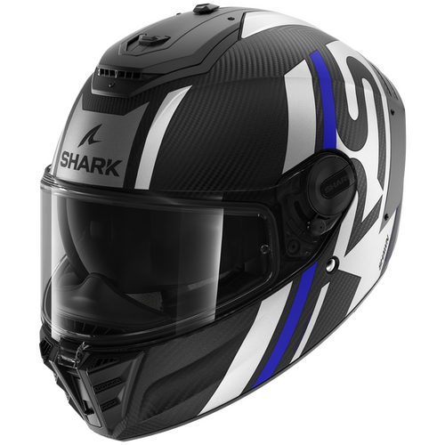 Shark Road Motorcycle Helmet Spartan RS Carbon Shawn Blue/Silver 