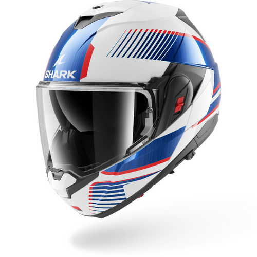 Shark Road Motorcycle Helmet OXO Sikter White/Chrome/Blue S