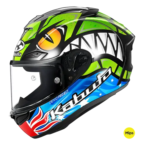Kabuto Road Motorcycle Helmet F17 GP MIPS Race Remy Gardner Limited Edition XS
