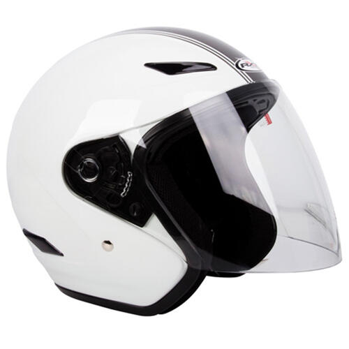 RXT Helmet Road Metro Retro White Silver XS