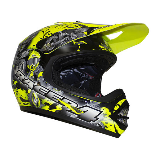 RXT Helmet Off-Road Racer 4 Kids Fluoro Yellow XXS