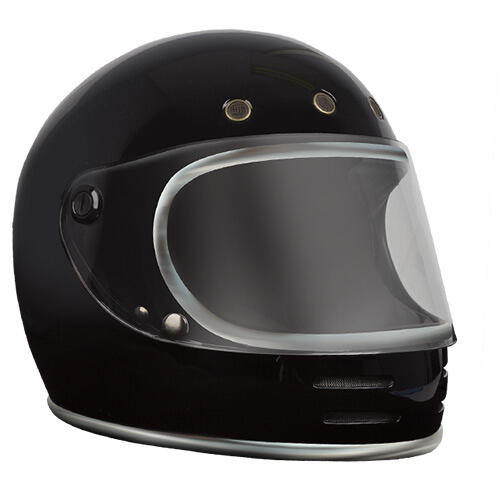 RXT Helmet Road Stone Gloss Black / Chrome Trim Small