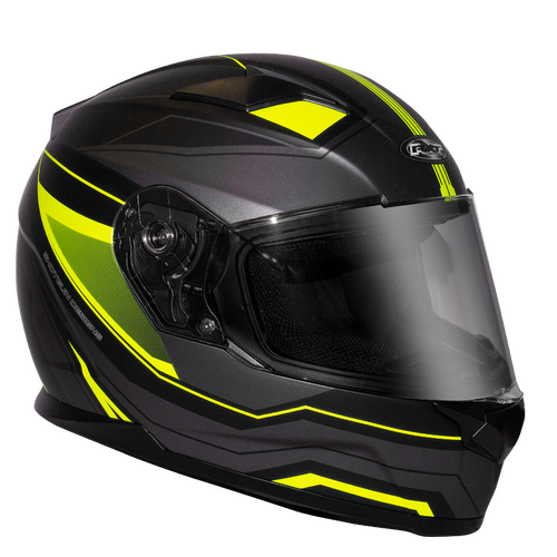 RXT Helmet Road Street Missile Matt Black Fluoro XS