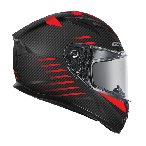 RXT Helmet Road Street 2 825-Fuel Matt Carbo Black/Red Small