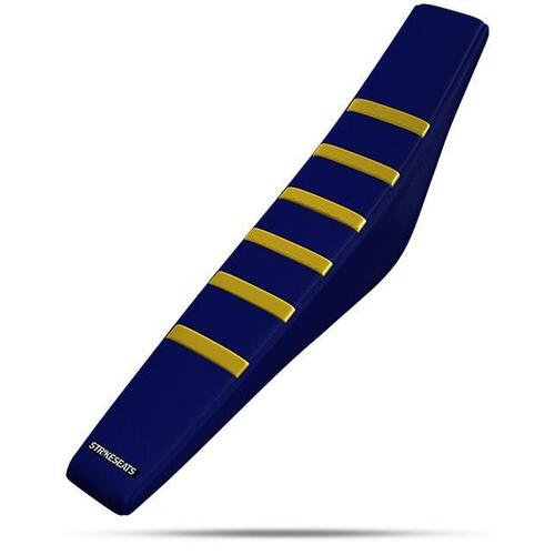 Husqvarna TC250 2016 Strike Gripper Ribbed Seat Cover Yellow-Navy-Navy