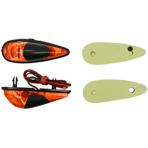 Micro Led Stick-On Motorcycle Indicators Blinkers Pair - Iu36B
