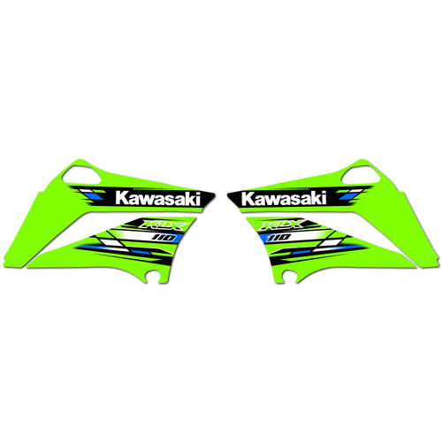 Kawasaki KLX110 2013 Graphics Kit OEM Replica Stickers