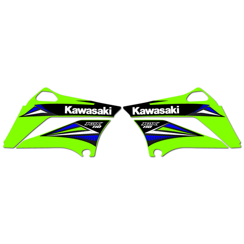 Kawasaki KLX110 2014 Graphics Kit OEM Replica Stickers