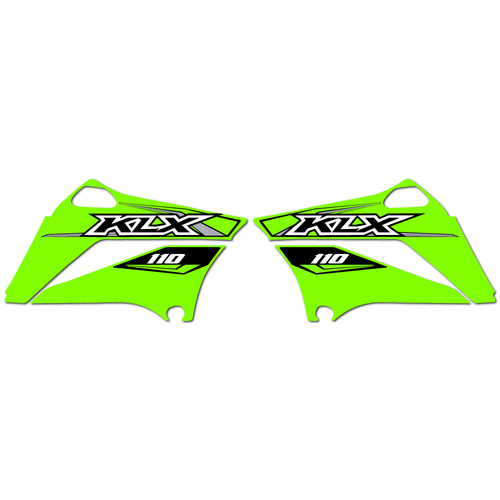 Kawasaki KLX110 2018 Graphics Kit OEM Replica Stickers