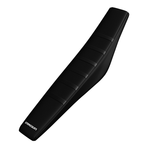 Kawasaki KX100 1991 Strike Gripper Ribbed Seat Cover Black-Black-Black