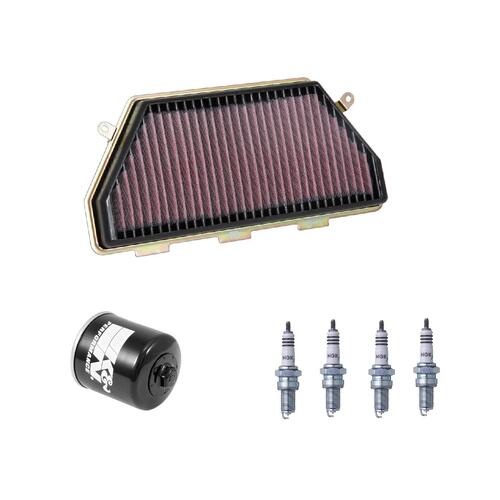 Honda CBR1000RR Sp 2017-2019 K&N x NGK Service Kit Air Oil Filter Spark Plugs