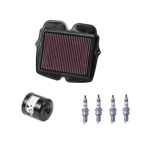 Honda VFR1200F 2010-2018 K&N x NGK Service Kit Air Oil Filter Spark Plugs