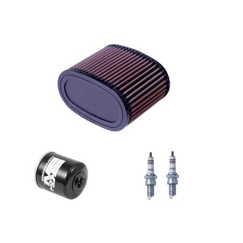 Honda VT1100 Aero 1998-2007 K&N x NGK Service Kit Air Oil Filter Spark Plugs