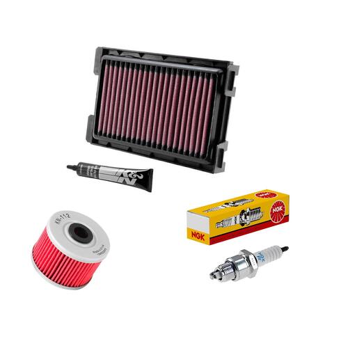 Honda CBR300R ABS 2017-2019 K&N x NGK Service Kit Air Oil Filter Spark Plug
