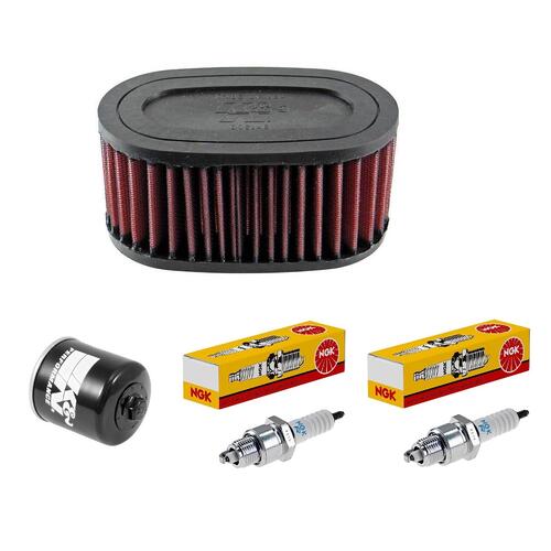 Honda VT750C2 1997-2003 K&N x NGK Service Kit Air Oil Filter Spark Plugs