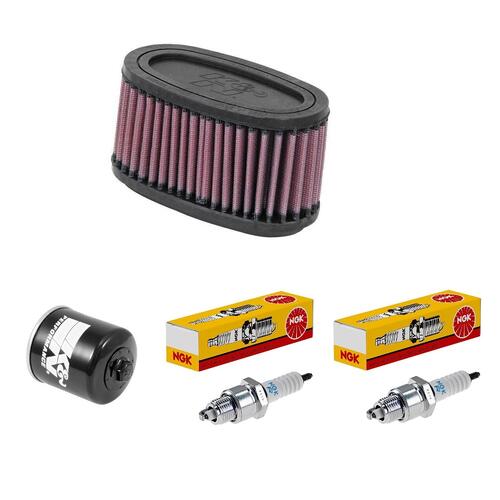 Honda VT750C2 2004-2014 K&N x NGK Service Kit Air Oil Filter Spark Plugs