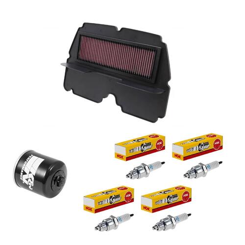 Honda CBR900RR 919 1996-1999 K&N x NGK Service Kit Air Oil Filter Spark Plugs