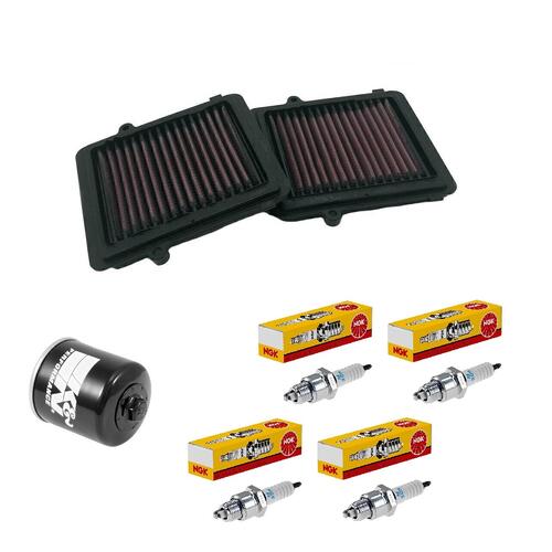 Honda CRF1000L AFRICA TWIN 2016-2020 K&N x NGK Service Kit Air Oil Filter Spark Plugs