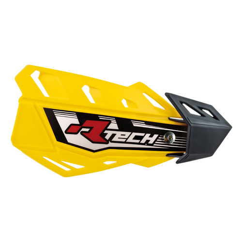 Racetech Flex Vented Yellow MX Hand Guards Motocross Handguards