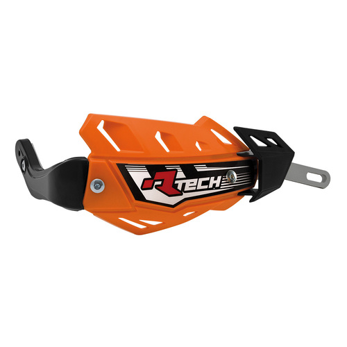 Racetech Flex Alluminium Motocross Enduro Motard Hand Guard Protectors KTM Orange