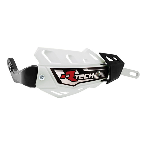 Racetech Flex Alluminium MX Motocross Enduro Motard Hand Guard Protectors White