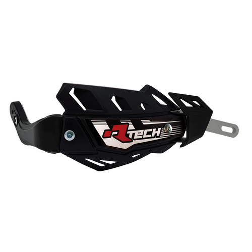 Racetech Flex Alluminium MX Motocross Enduro Motard Hand Guard Protectors Black