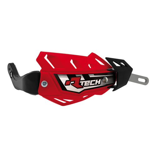 Racetech Flex Alluminium Motocross Enduro Motard Hand Guard Protectors Honda Red