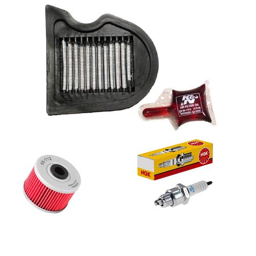 Suzuki DR-Z110 2003-2005 K&N x NGK Service Kit Air Oil Filter Spark Plugs