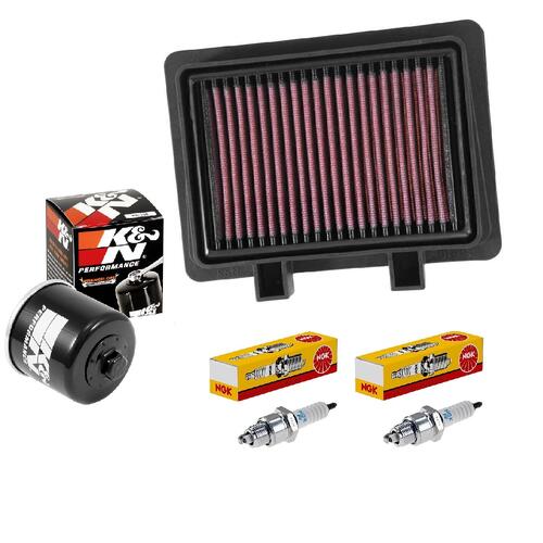 Suzuki DL1000 V-Strom 2014-2018 K&N x NGK Service Kit Air Oil Filter Spark Plugs
