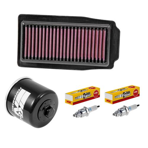 Suzuki GW250 Inazuma 2013-2018 K&N x NGK Service Kit Air Oil Filter Spark Plugs