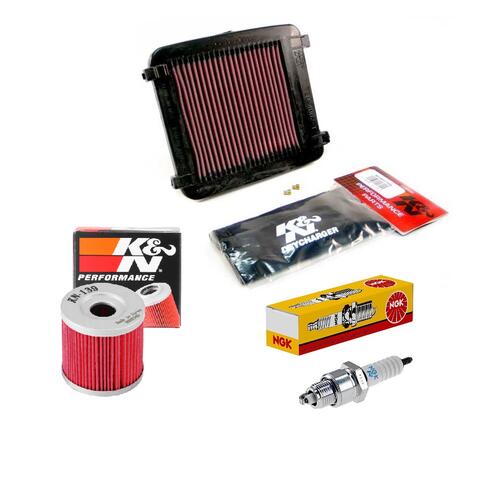 Suzuki LT-Z400 2003-2014 K&N x NGK Service Kit Air Oil Filter Spark Plugs