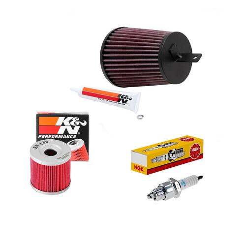 Suzuki LT-Z400 2003-2014 K&N x NGK Service Kit Air Oil Filter Spark Plugs