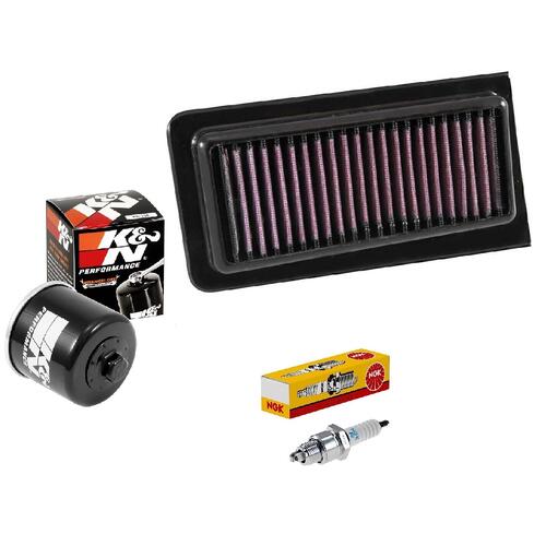 Suzuki AN650 BURGMAN 2003-2016 K&N x NGK Service Kit Air Oil Filter Spark Plugs