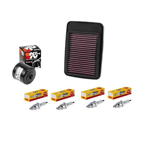Suzuki GSF1250 Bandit 2007-2016 K&N x NGK Service Kit Air Oil Filter Spark Plugs