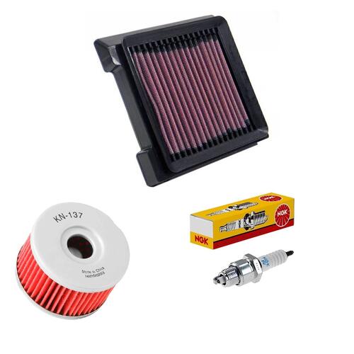 Suzuki LS650 Savage 1986-1989 K&N x NGK Service Kit Air Oil Filter Spark Plugs
