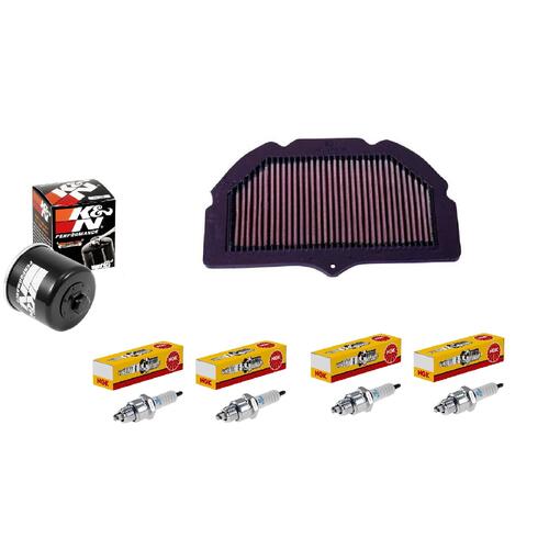 Suzuki GSX-R750 2000-2003 K&N x NGK Service Kit Air Oil Filter Spark Plugs