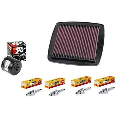 Suzuki GSX-R1100W 1993-1998 K&N x NGK Service Kit Air Oil Filter Spark Plugs