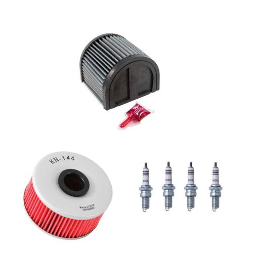 Yamaha YX600 Radian 1986-1989 K&N x NGK Service Kit Air Oil Filter Spark Plugs