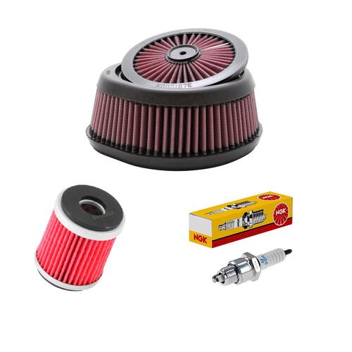 Yamaha WR426F 2001-2002 K&N x NGK Service Kit Air Oil Filter Spark Plugs