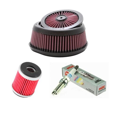 Suzuki RM-Z250 2007-2017 K&N x NGK Service Kit Air Oil Filter Spark Plugs