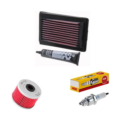 Yamaha XT660R 2004-2016 K&N x NGK Service Kit Air Oil Filter Spark Plugs