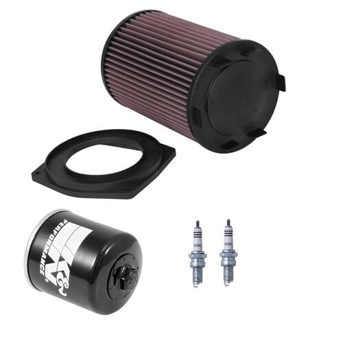 Yamaha YXF850PSE Wolverine X4 XT-R 2022-2024 K&N x NGK Service Kit Air Oil Filter Spark Plugs