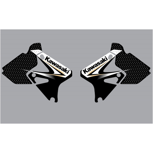 Kawasaki KLX400 2005 Graphics Kit OEM Replica Stickers Black