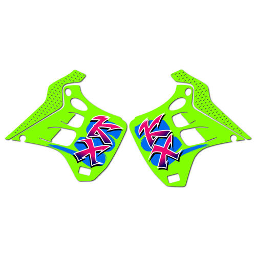 Kawasaki KX125 1991 - Graphics Kit OEM Replica Stickers
