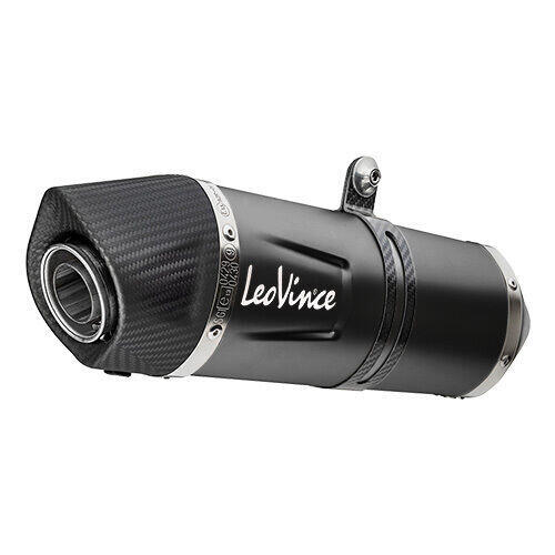 Honda NC750X 2021-2024 LeoVince One Evo Slip-On Muffler Stainless Steel/Black