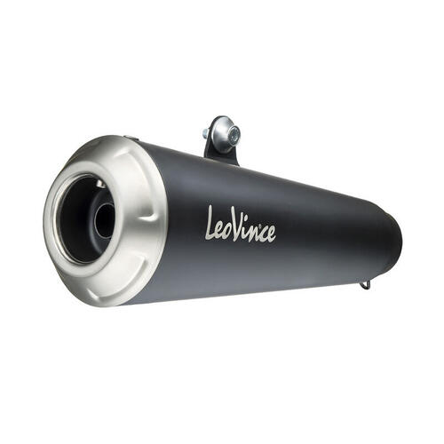 KTM RC 125 2017-2023 LeoVince GP One Slip-On Muffler Stainless Steel/Black