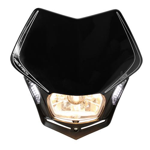 Yamaha TTR250 Rtech Universal V-Face Headlight With Led Black 